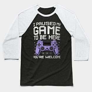 Cool Video Game  For Men Women Video  Gaming Baseball T-Shirt